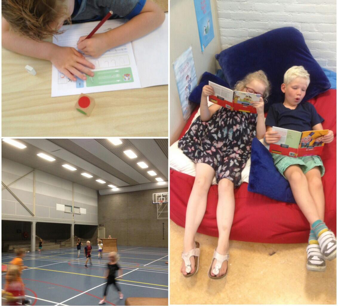 Activiteiten van leerlingen op Basisschool Het Kompas in Leusden, waaronder schrijven, lezen en sporten. Activiteiten van leerlingen op Basisschool Het Kompas in Leusden, waaronder schrijven, lezen en sporten.