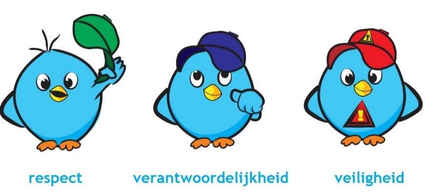 Afbeelding van de mascottes van OBS Vogelvlucht / Het Hoeltien in Elim die respect, verantwoordelijkheid en veiligheid uitdragen. Afbeelding van de mascottes van OBS Vogelvlucht / Het Hoeltien in Elim die respect, verantwoordelijkheid en veiligheid uitdragen.