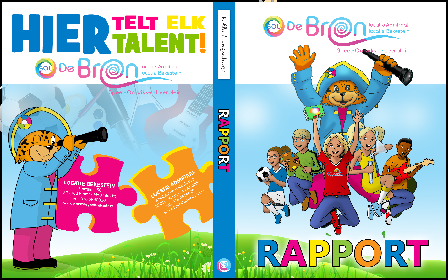 Afbeelding van het rapport voor SOL De Bron, gelegen in Hendrik-Ido-Ambacht, met de boodschap "Hier telt elk talent!" en een kleurrijke illustratie van kinderen en een mascotte. Afbeelding van het rapport voor SOL De Bron, gelegen in Hendrik-Ido-Ambacht, met de boodschap "Hier telt elk talent!" en een kleurrijke illustratie van kinderen en een mascotte.