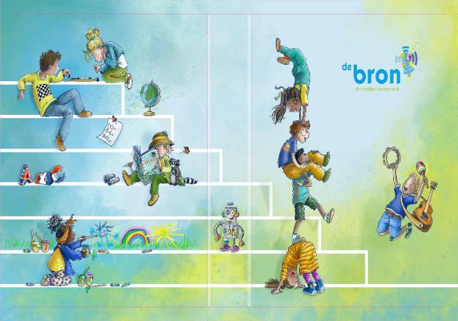 Afbeelding van kinderen die spelenderwijs leren en ontdekken op CBS de Bron in Marum. Afbeelding van kinderen die spelenderwijs leren en ontdekken op CBS de Bron in Marum.
