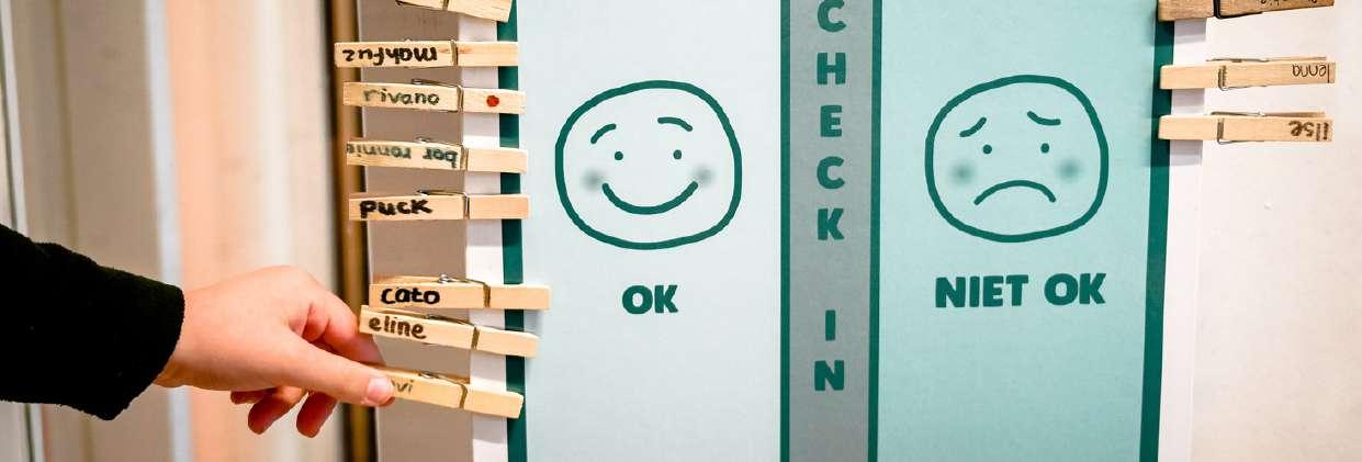 Check-in systeem voor emotionele welzijn van leerlingen op Basisschool M Wiegman in Bergen (Noord-Holland). Check-in systeem voor emotionele welzijn van leerlingen op Basisschool M Wiegman in Bergen (Noord-Holland).