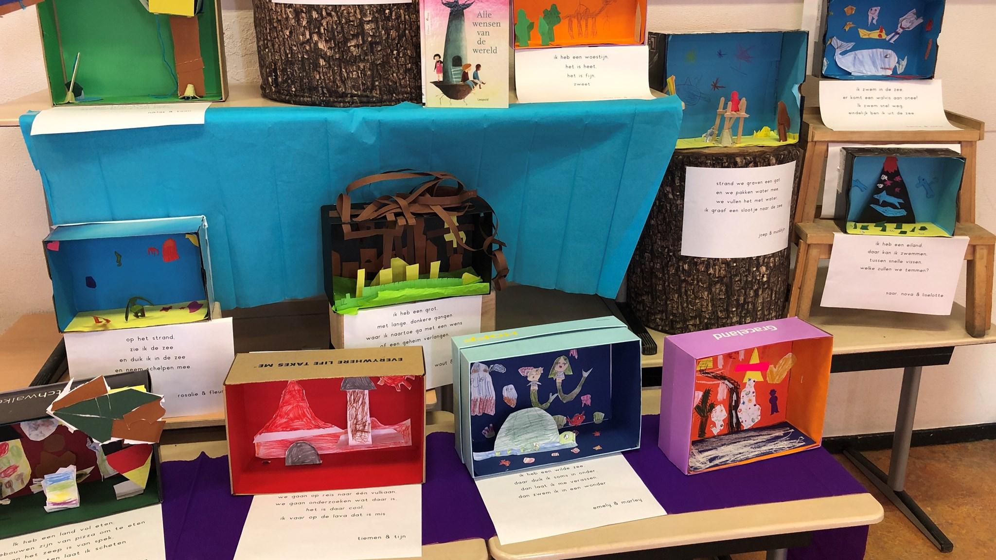 Creatieve kunstprojecten van leerlingen van Basisschool Groen van Prinsterer in Urk, gepresenteerd op hun schoolplein. Creatieve kunstprojecten van leerlingen van Basisschool Groen van Prinsterer in Urk, gepresenteerd op hun schoolplein.