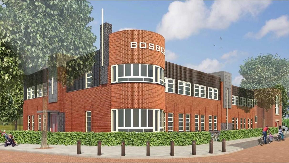 Deze afbeelding toont de Bosbeekschool in Santpoort-Noord. Deze afbeelding toont de Bosbeekschool in Santpoort-Noord.