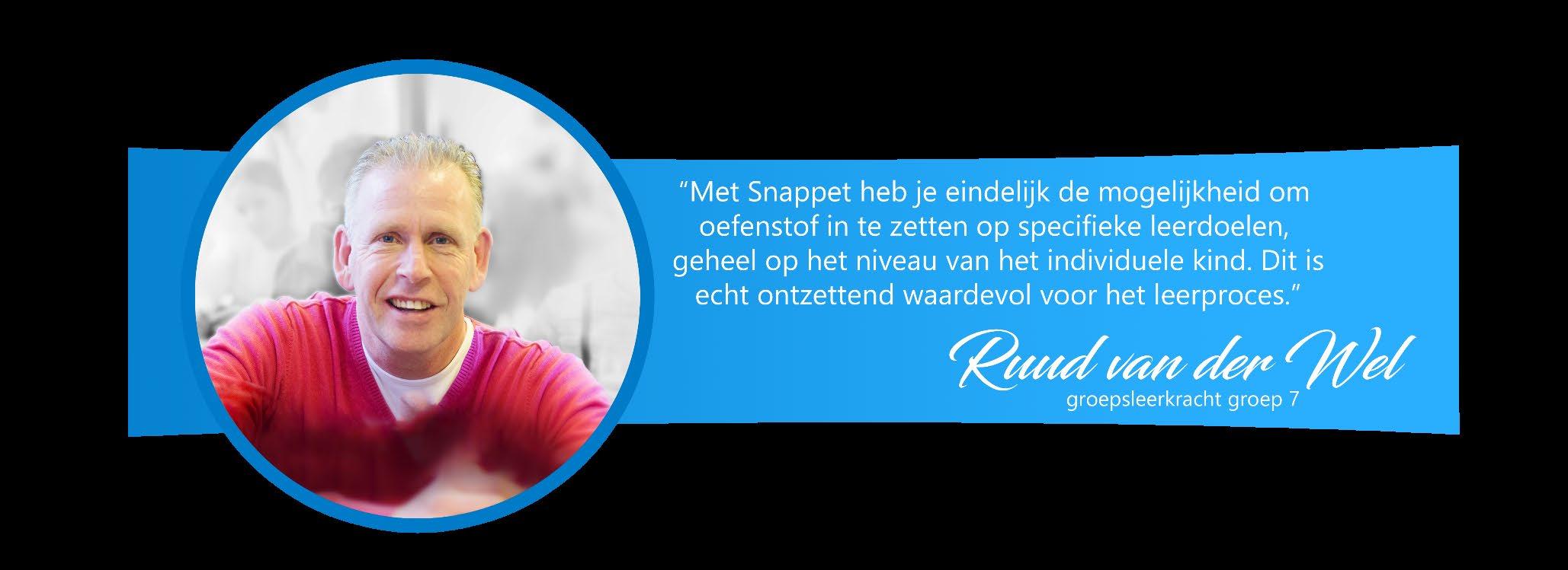 Deze afbeelding toont Ruud van der Wel, groepsleerkracht van groep 7 op SOL De Bron in Hendrik-Ido-Ambacht. Deze afbeelding toont Ruud van der Wel, groepsleerkracht van groep 7 op SOL De Bron in Hendrik-Ido-Ambacht.