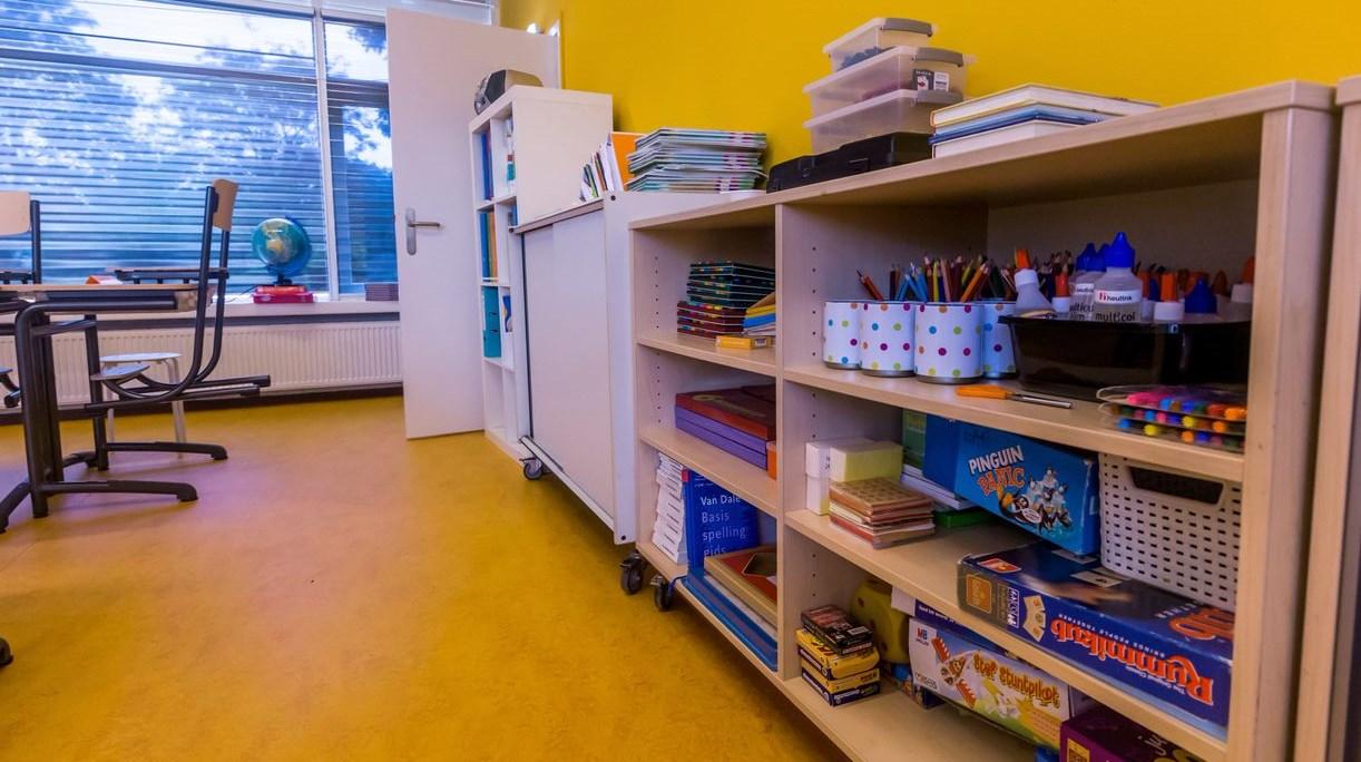 Dit is een klaslokaal met educatieve materialen en spullen van IKC Sprankel in Herwen. Dit is een klaslokaal met educatieve materialen en spullen van IKC Sprankel in Herwen.