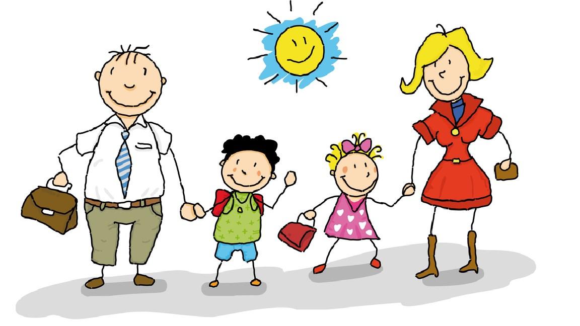 Gezin met kinderen op weg naar Rk Bs De Mheyster in Hoensbroek. Gezin met kinderen op weg naar Rk Bs De Mheyster in Hoensbroek.