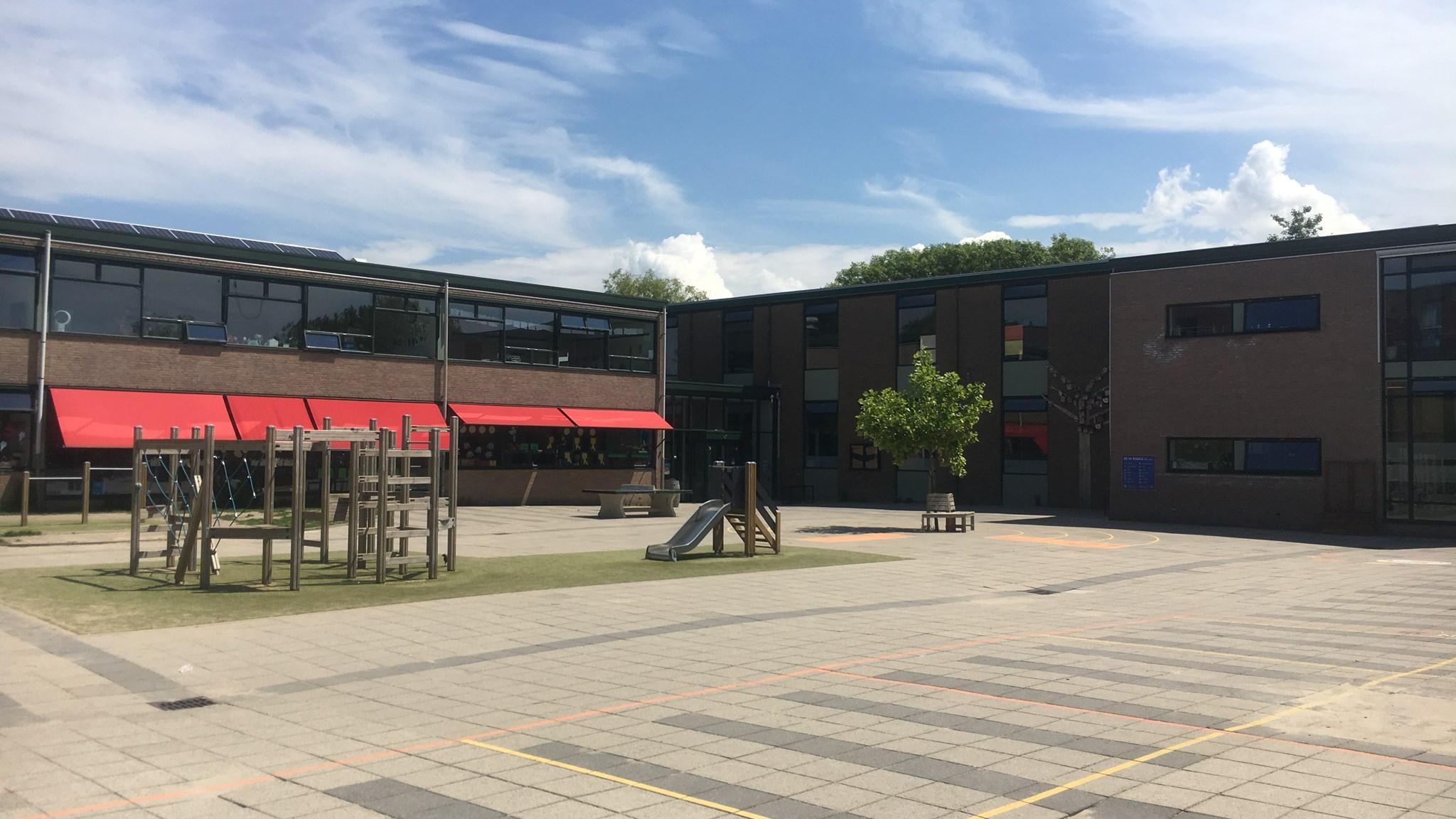 Het schoolplein van De Driemaster in Voorburg. Het schoolplein van De Driemaster in Voorburg.