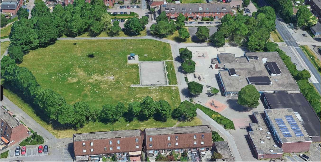 Het schoolplein van Openbare Basisschool De Flierefluiter in Almere. Het schoolplein van Openbare Basisschool De Flierefluiter in Almere.