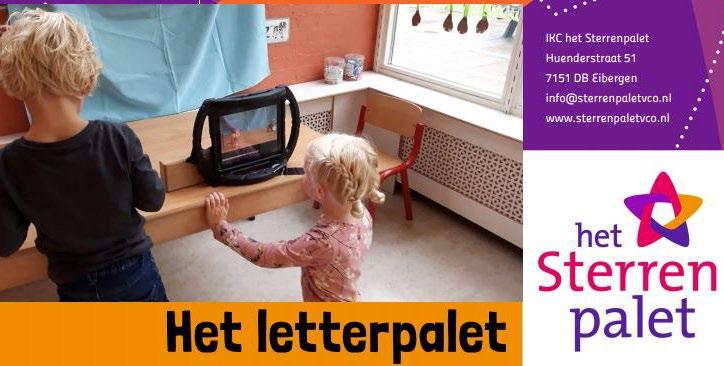 IKC Het Sterrenpalet in Eibergen presenteert "Het letterpalet" voor educatieve activiteiten. IKC Het Sterrenpalet in Eibergen presenteert "Het letterpalet" voor educatieve activiteiten.