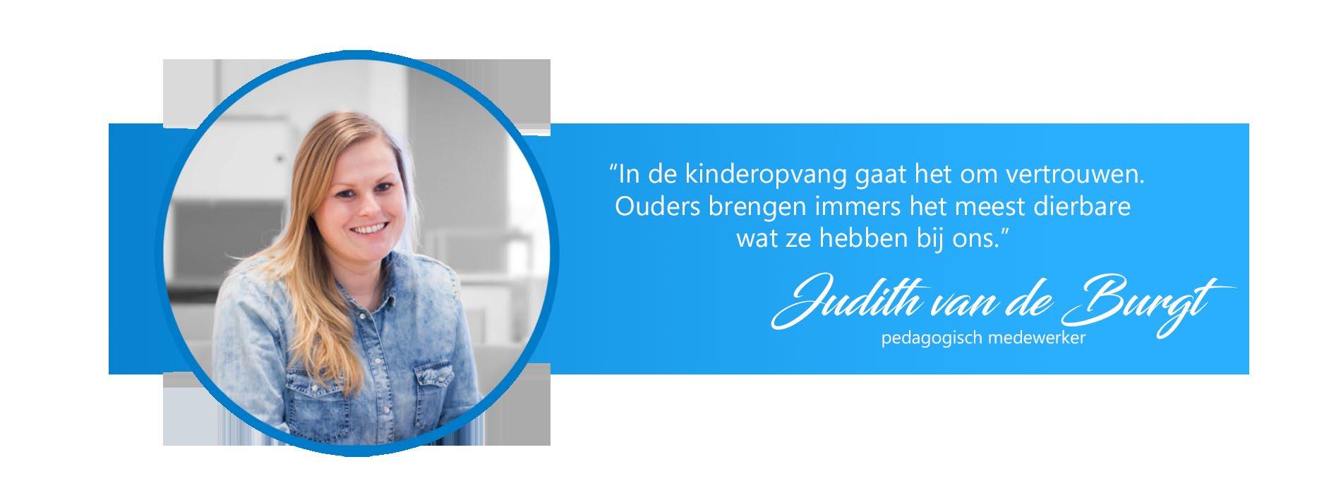 Judith van de Burgt van SOL De Bron in Hendrik-Ido-Ambacht spreekt over het belang van vertrouwen in de kinderopvang. Judith van de Burgt van SOL De Bron in Hendrik-Ido-Ambacht spreekt over het belang van vertrouwen in de kinderopvang.