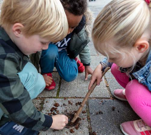 Kindcentrum Helmgras in Castricum: Kinderen ontdekken de natuur op het schoolplein. Kindcentrum Helmgras in Castricum: Kinderen ontdekken de natuur op het schoolplein.