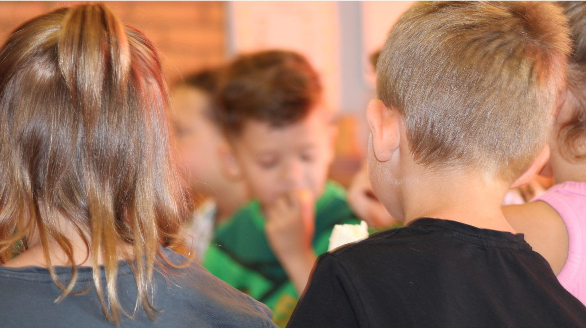 Kinderen genieten van hun pauze aan de Rooms Katholieke Basisschool De Vrijhoeve in Sprang-Capelle. Kinderen genieten van hun pauze aan de Rooms Katholieke Basisschool De Vrijhoeve in Sprang-Capelle.
