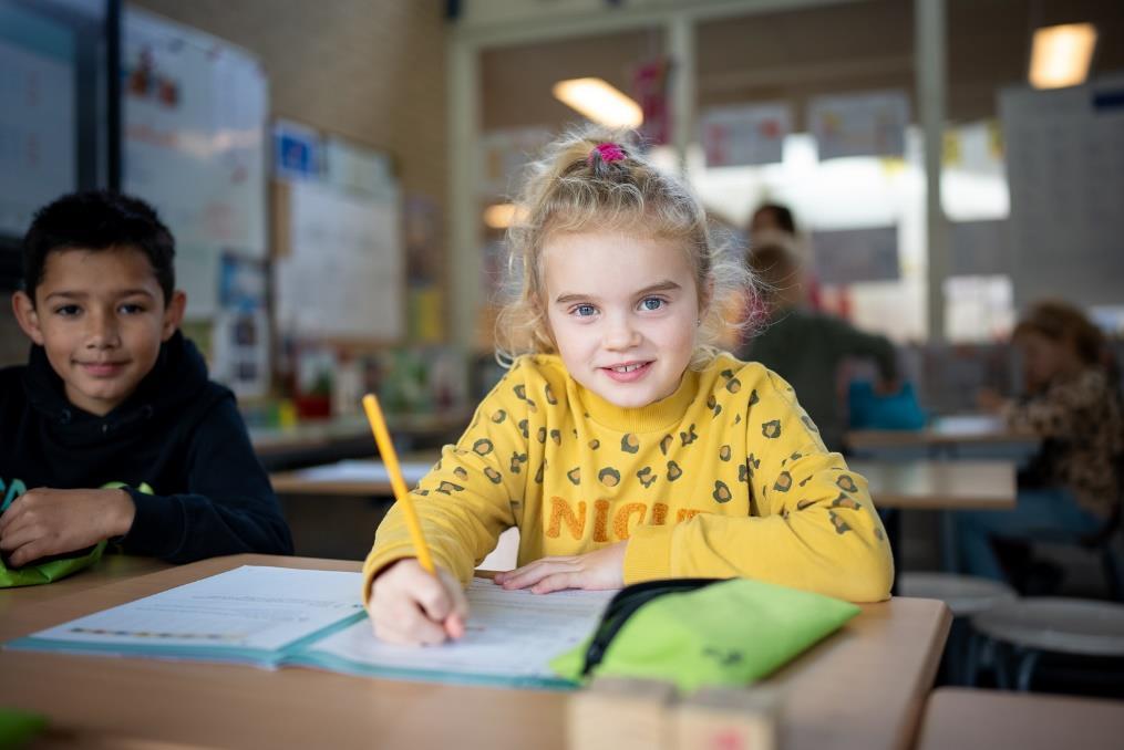 Kinderen leren en werken samen in de klas van Openbare Basisschool De Samensprong in Grubbenvorst. Kinderen leren en werken samen in de klas van Openbare Basisschool De Samensprong in Grubbenvorst.