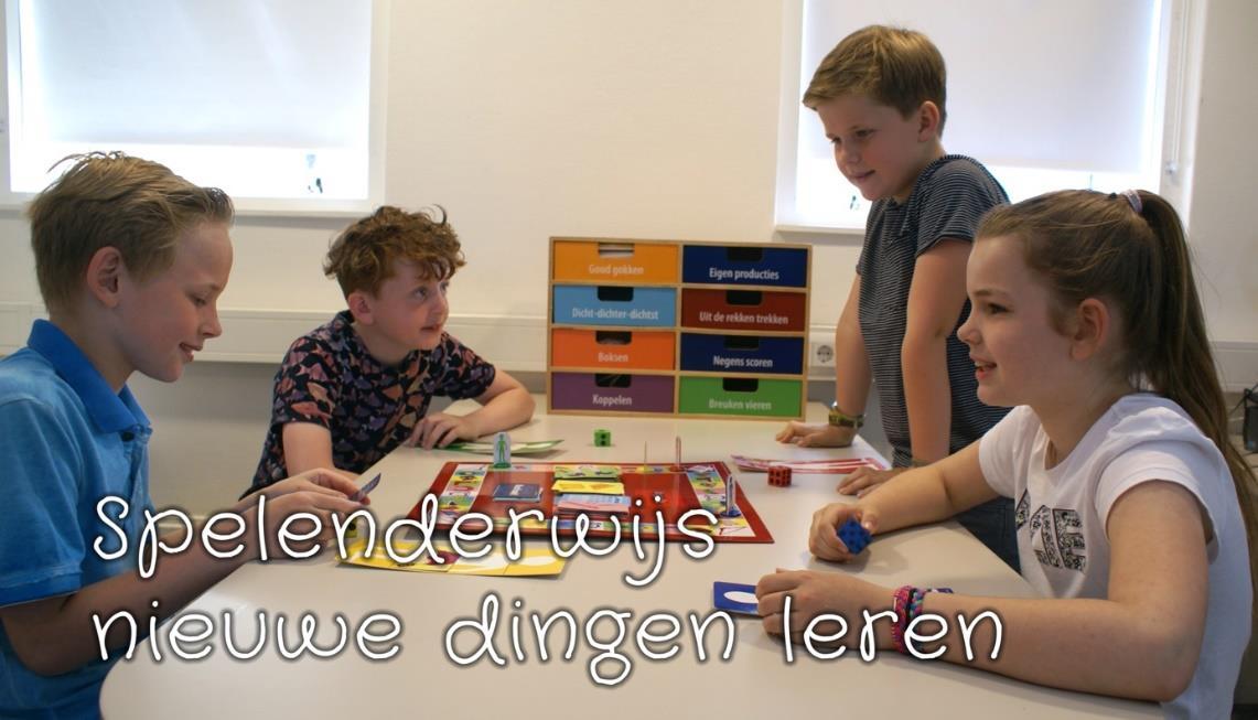 Kinderen leren spelenderwijs nieuwe dingen aan de school De Leeuwerik in Rutten.