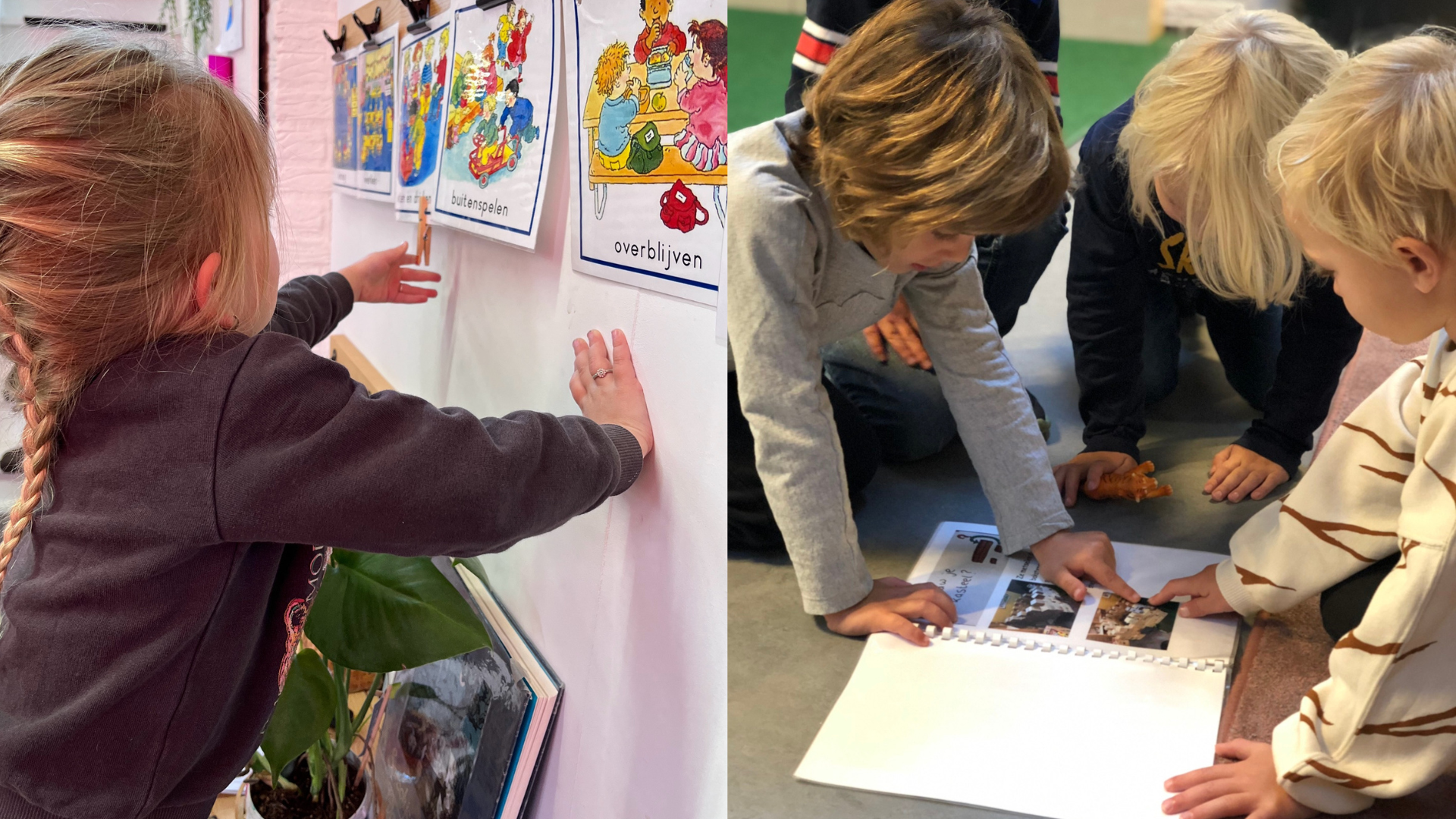 Kinderen van Jenaplanschool St. Franciscus in Nunspeet zijn actief bezig met leren en spelen. Kinderen van Jenaplanschool St. Franciscus in Nunspeet zijn actief bezig met leren en spelen.