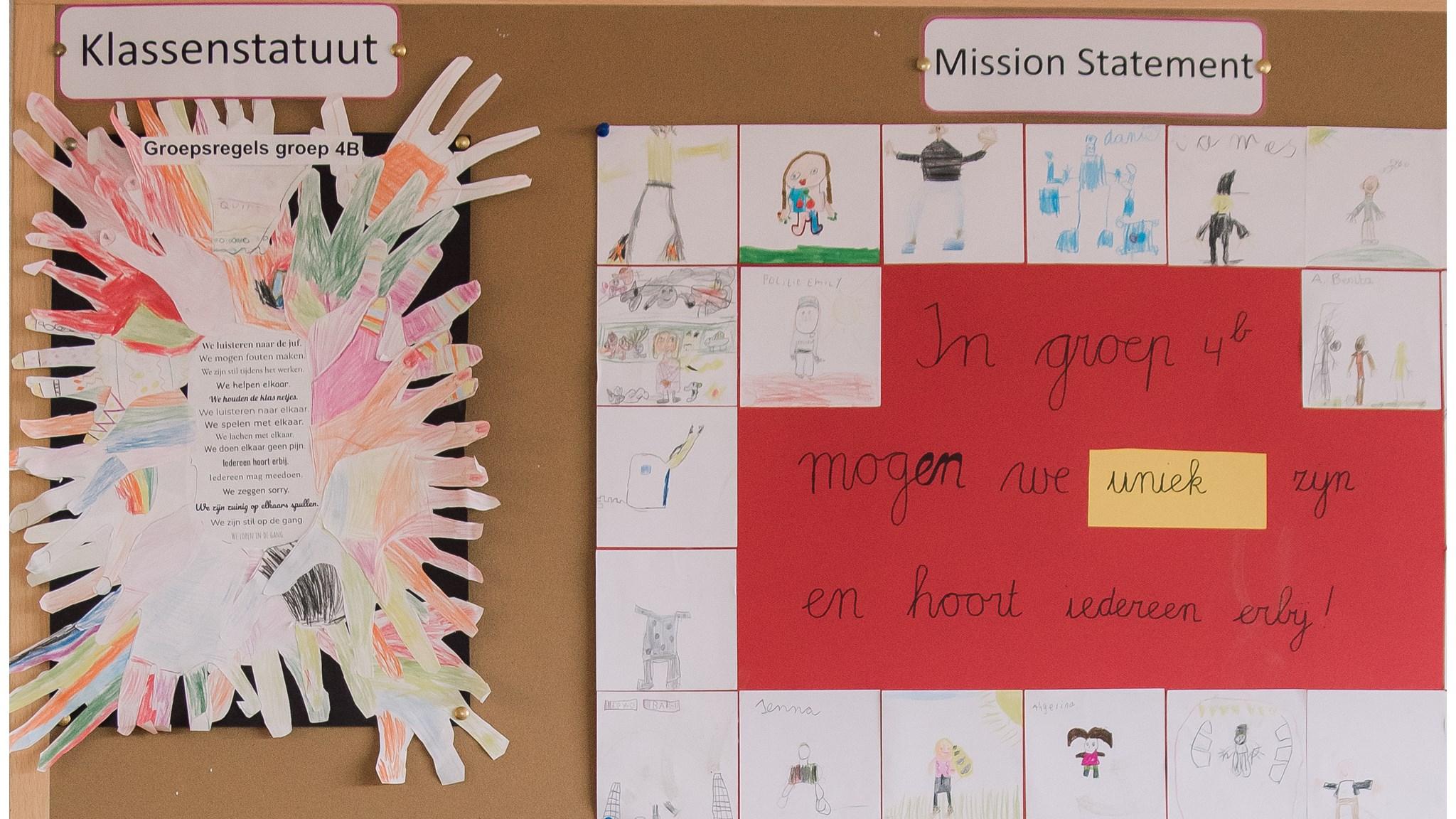 Klasregels en missie van groep 4B op basisschool Het Mozaïek in Alphen aan den Rijn. Klasregels en missie van groep 4B op basisschool Het Mozaïek in Alphen aan den Rijn.