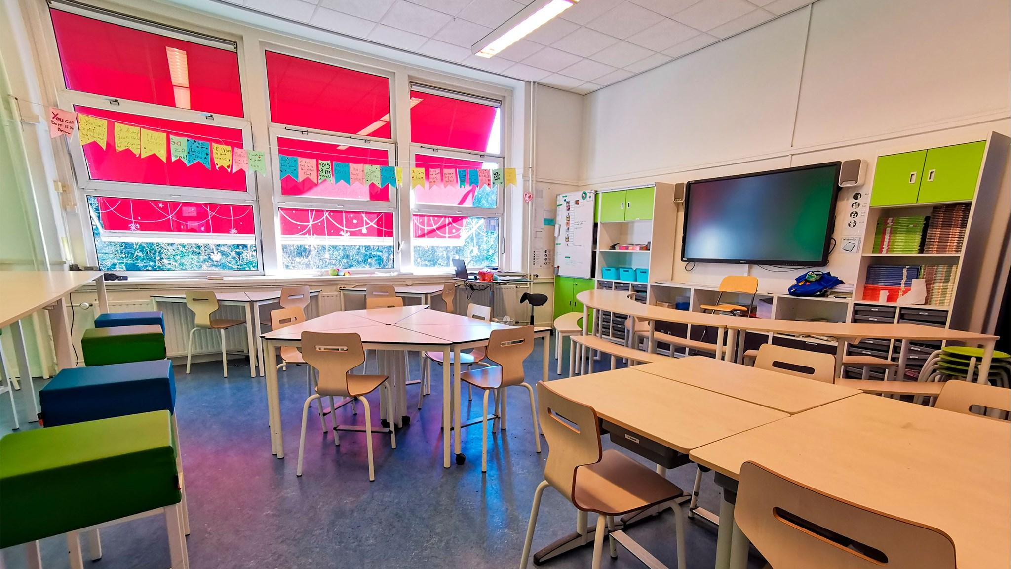 Klasslokalen van IKC Tuindorp in Amsterdam, ingericht voor leeractiviteiten. Klasslokalen van IKC Tuindorp in Amsterdam, ingericht voor leeractiviteiten.