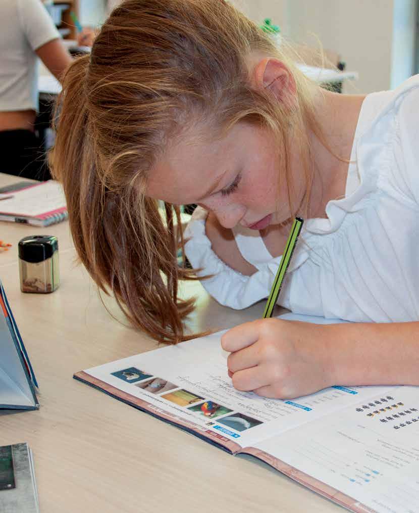Leerlingen van De Vlindertuin in Voorthuizen werken geconcentreerd aan hun schoolwerk. Leerlingen van De Vlindertuin in Voorthuizen werken geconcentreerd aan hun schoolwerk.