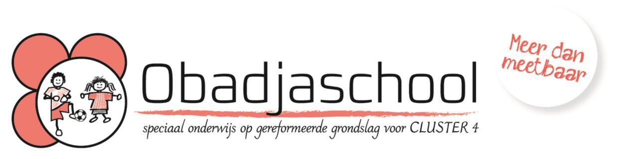 Obadjaschool Cluster 4 in Zwolle biedt speciaal onderwijs op gereformeerde grondslag. Obadjaschool Cluster 4 in Zwolle biedt speciaal onderwijs op gereformeerde grondslag.