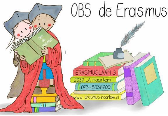 OBS de Erasmus in Haarlem met kinderen die lezen en boeken op een stapel. OBS de Erasmus in Haarlem met kinderen die lezen en boeken op een stapel.