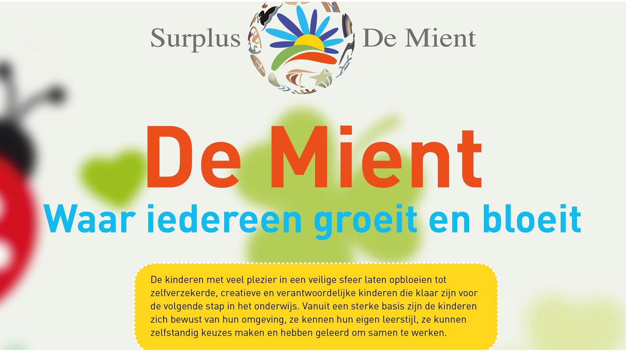 OBS De Mient in Nieuwe Niedorp, een school waar iedereen groeit en bloeit in een veilige en stimulerende omgeving. OBS De Mient in Nieuwe Niedorp, een school waar iedereen groeit en bloeit in een veilige en stimulerende omgeving.