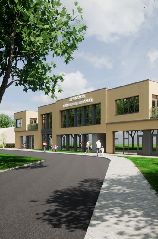 P.C. basisschool De Parkschool in Amersfoort, met een modern gebouw en een groene omgeving. P.C. basisschool De Parkschool in Amersfoort, met een modern gebouw en een groene omgeving.