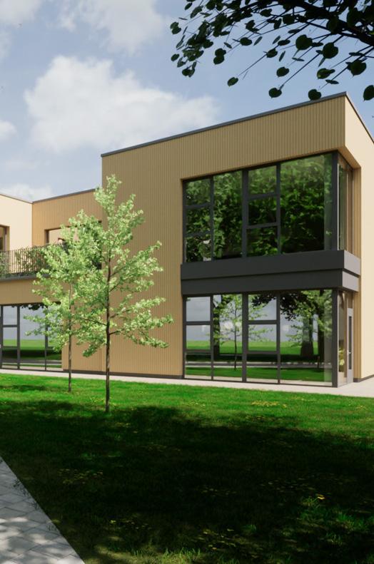 P.C. basisschool De Parkschool in Amersfoort, met een modern gebouw omgeven door groen. P.C. basisschool De Parkschool in Amersfoort, met een modern gebouw omgeven door groen.