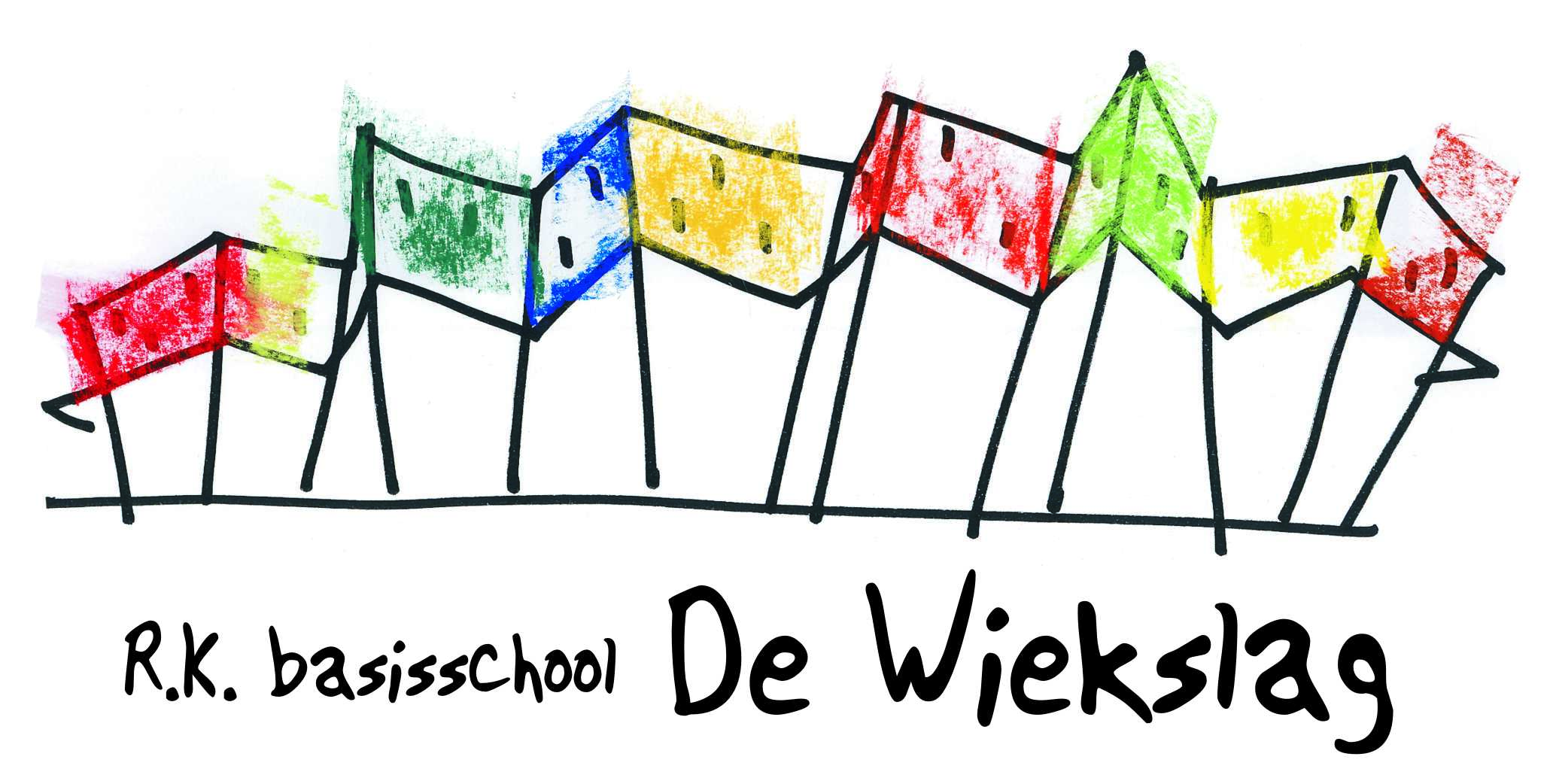 R.K. basisschool De Wiekslag in Tubbergen met kleurrijke tekeningen van het schoolplein. R.K. basisschool De Wiekslag in Tubbergen met kleurrijke tekeningen van het schoolplein.