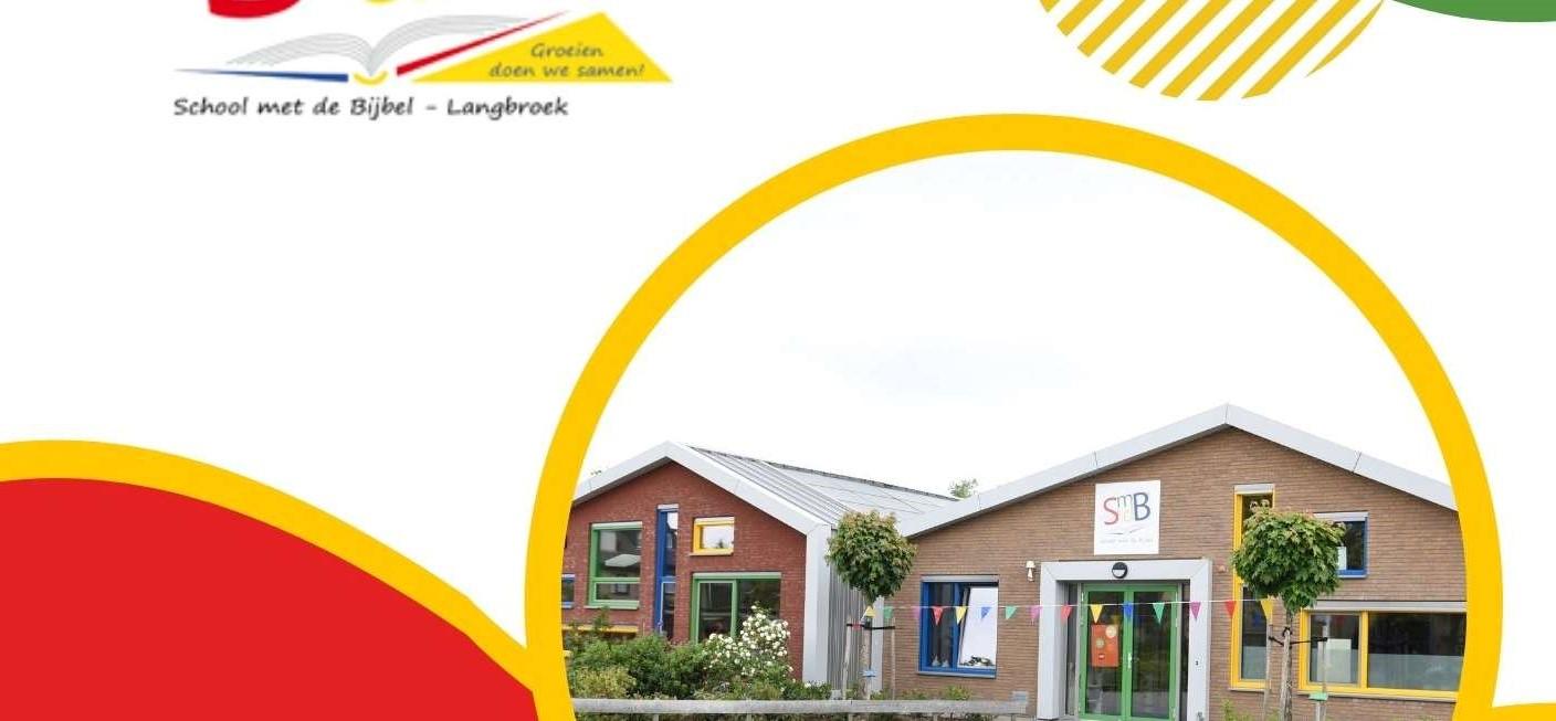 School met de Bijbel in Langbroek met een kleurrijk gebouw en een uitnodigende schoolplein. School met de Bijbel in Langbroek met een kleurrijk gebouw en een uitnodigende schoolplein.