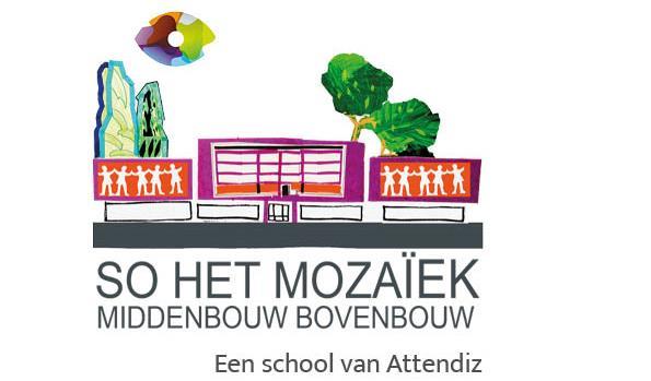 Schoolgebouw van Het Mozaïek in Almelo, een school van Attentiz. Schoolgebouw van Het Mozaïek in Almelo, een school van Attentiz.