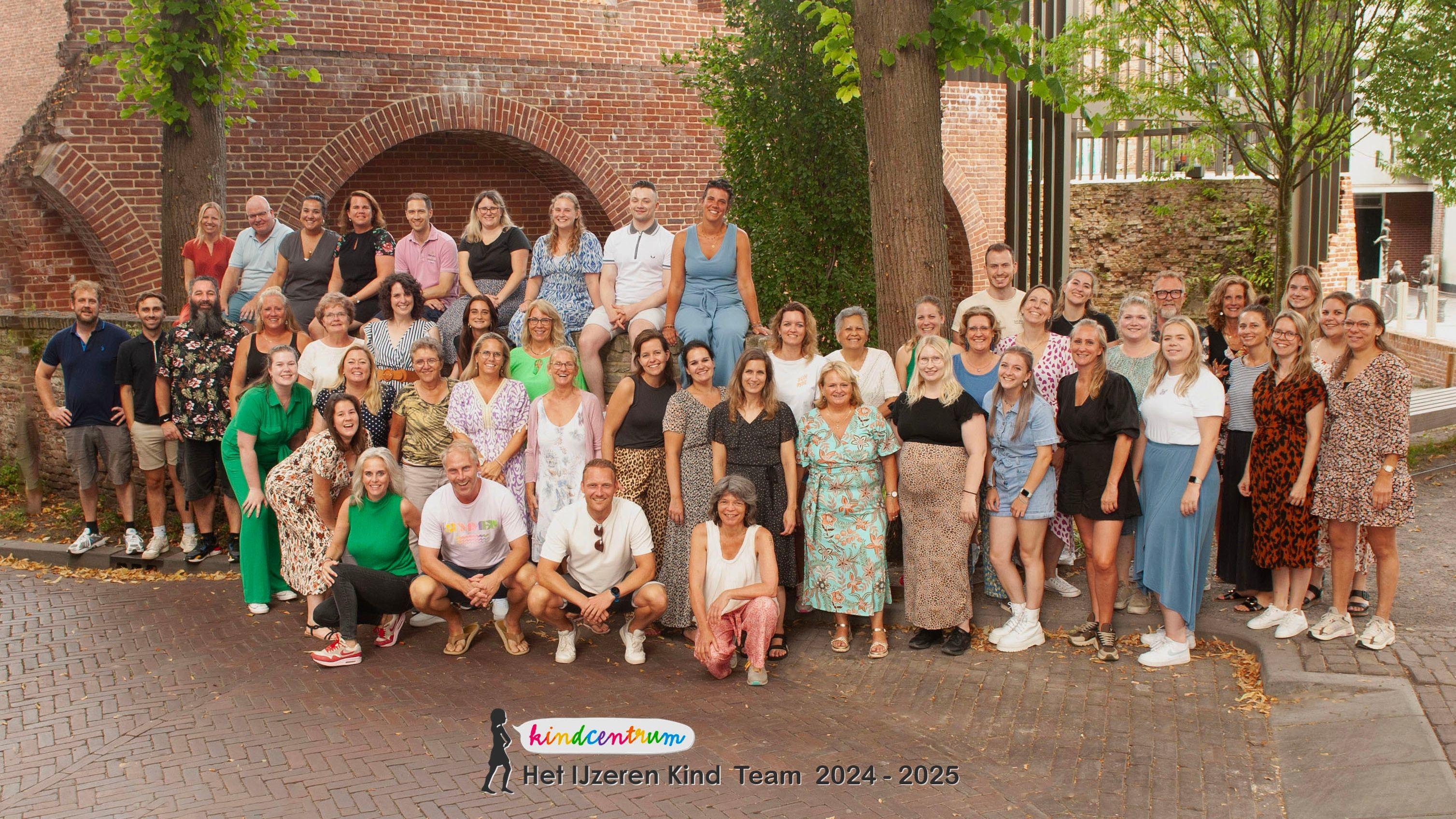 Team van KC Het IJzeren Kind in Rosmalen voor het schooljaar 2024-2025.